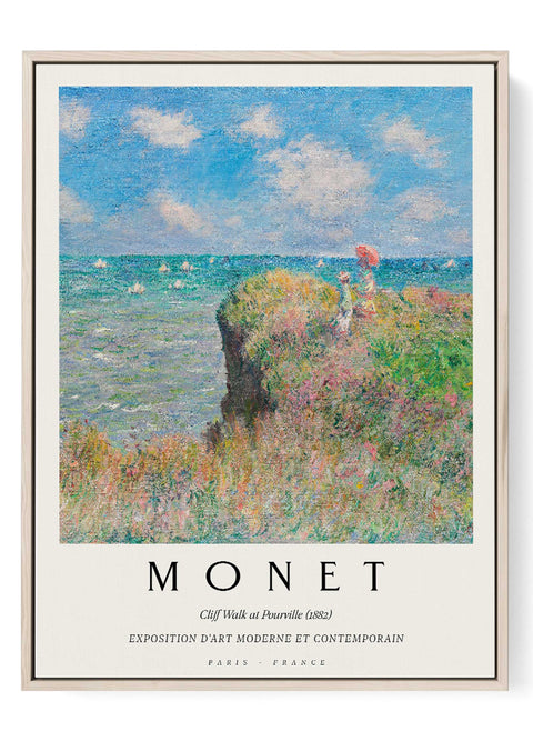Claude Monet Cliff Walk at Pourville poster