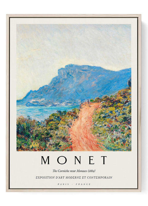 Claude Monet The Corniche near Monaco poster