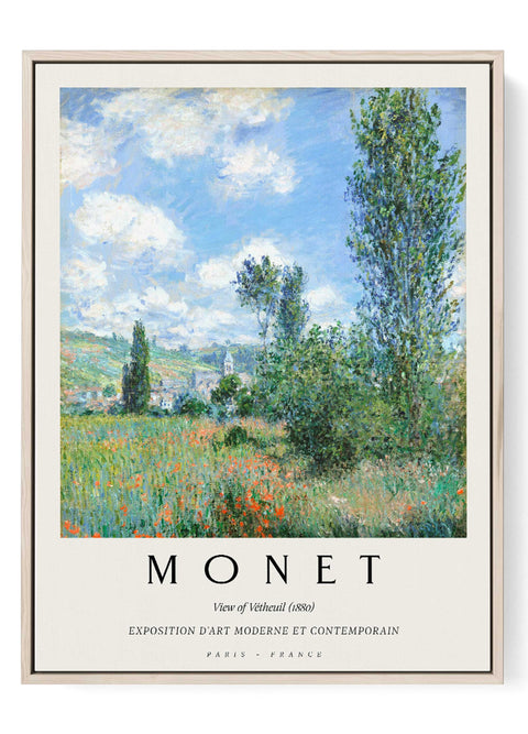Claude Monet View of Vétheuil poster