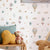 Cloud and moon decals in soft watercolor style