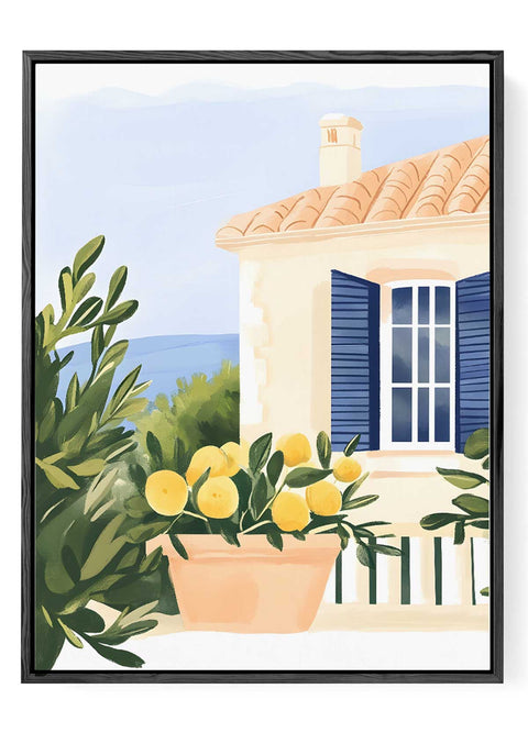 Mediterranean Lemon Tree Art Print