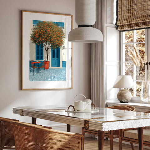 Coastal Mediterranean artwork for home interiors