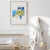 Coastal Wall Decor – White Building & Blue Shutters Poster