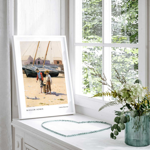 Coastal vintage painting wall poster