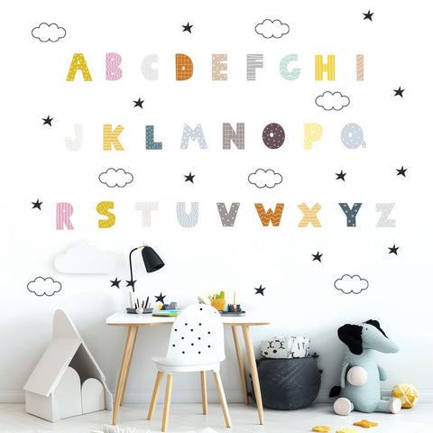 Colorful Letter Decals