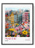 Colorful Madrid architecture art poster