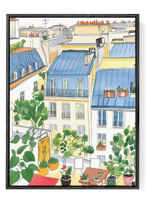 Colorful Paris Art Print – French Landmark Decor