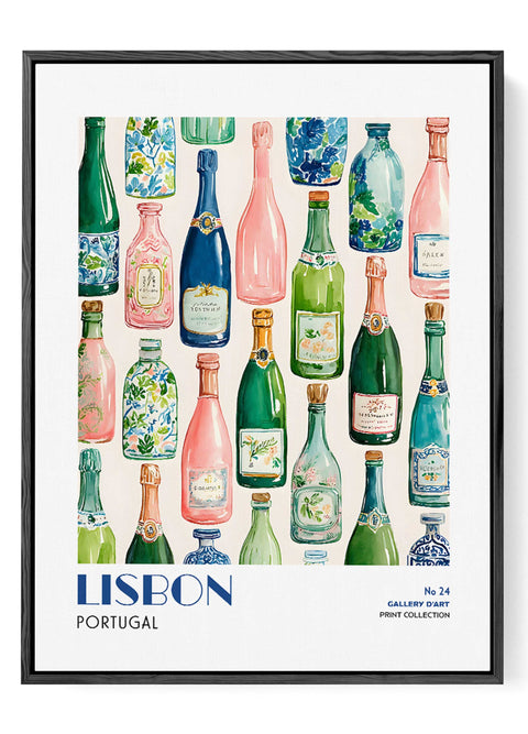 Colorful Portuguese kitchen bar wall art