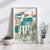 Colorful Urban View Print – Modern Home Decor Poster