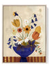 Colorful Floral Vase Print – Modern Botanical Still Life Wall Art