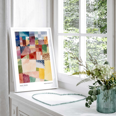 Colorful geometric abstract painting