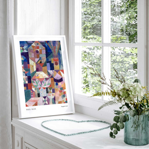 Colorful geometric wall art