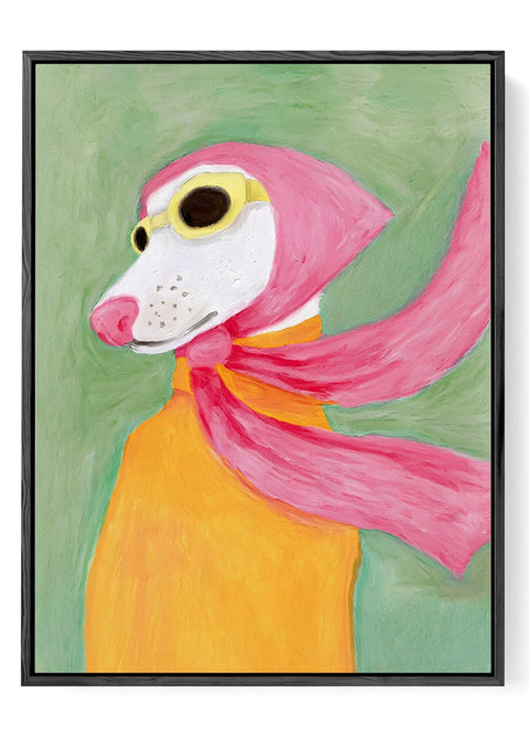 Colorful modern animal illustration print