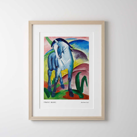 Colorful modern horse wall art
