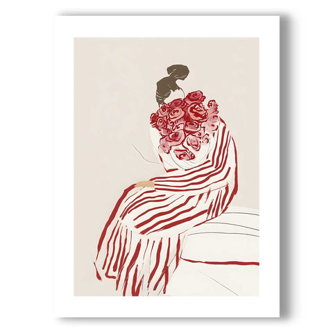 Contemporary female silhouette art