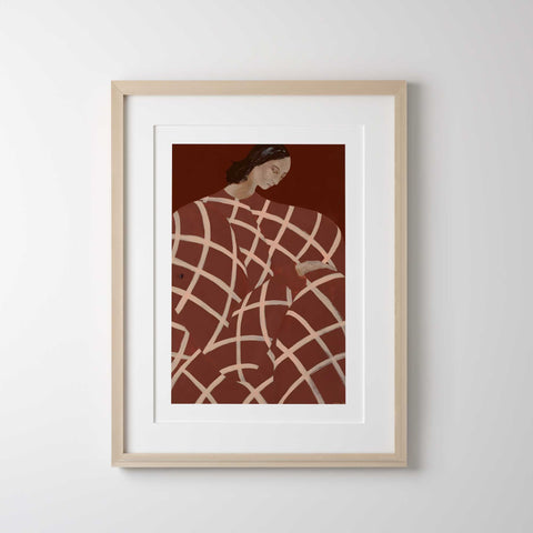 Contemporary feminine art poster