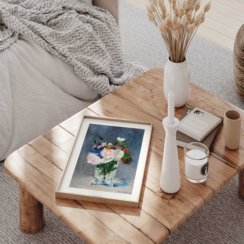 Contemporary gallery wall art featuring an Edouard Manet still life.