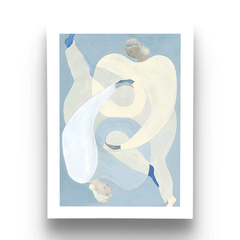 Contemporary mirrored figure art