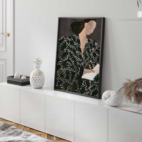 Contemporary moody gallery wall decor