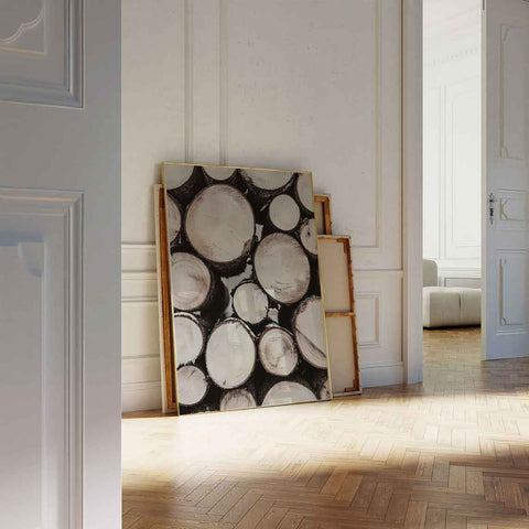 Contemporary rustic wall art for a modern office or mountain cabin.