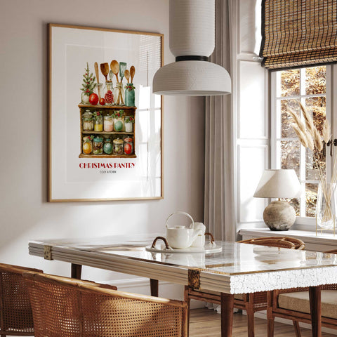 Cottage kitchen Christmas wall decoration