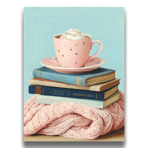 Cottagecore reading corner wall art