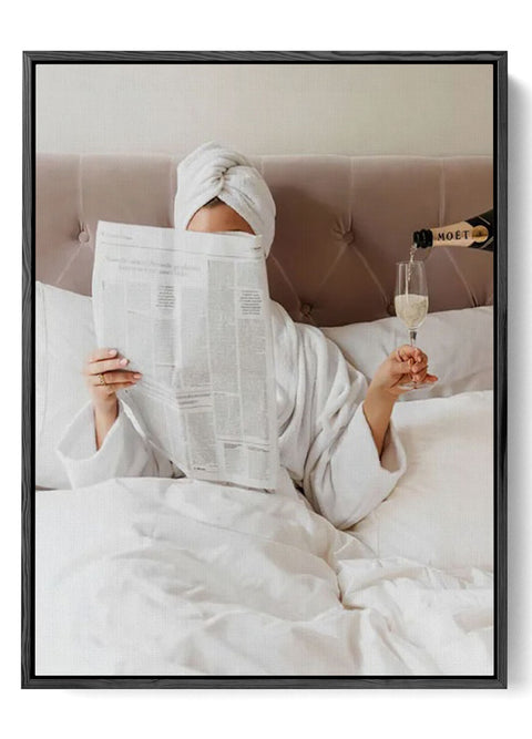 Elegant Bedtime Art - Minimalist Room Decor