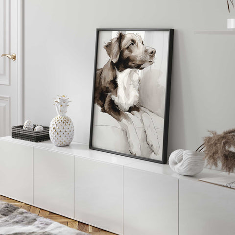 Cozy home dog wall decor