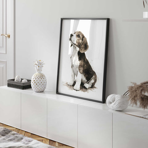 Cute beagle puppy wall decor