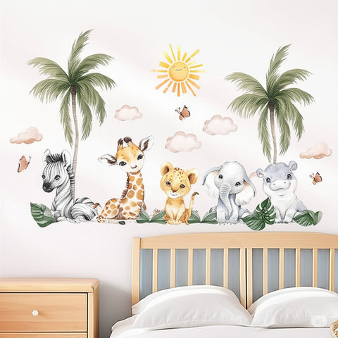 Cute elephant wall decal