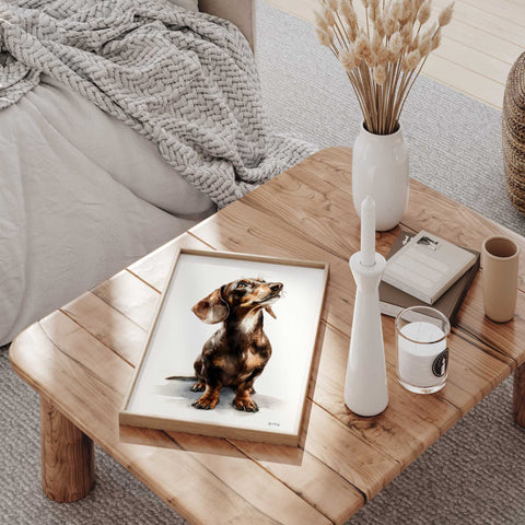Dachshund dog wall art for dog lovers