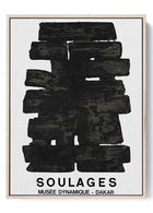 Contemporary Contrast - 'Soulages' Dynamic Museum Exhibit Print