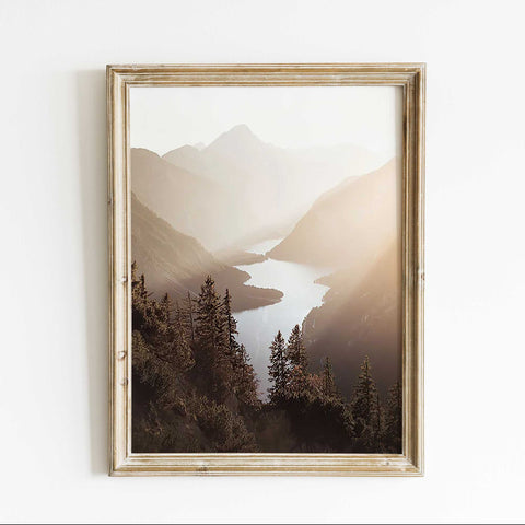 Mountain Serenity on Canvas - Inspiring Natural Wall Art