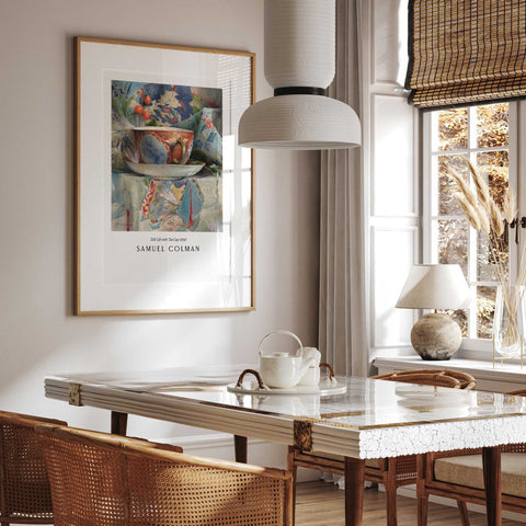 Decorative ceramic teacup fine art print