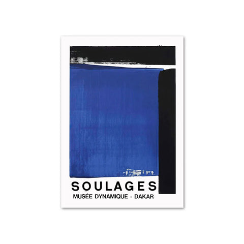 Musée Dynamique Blue - Soulages Exhibition Art