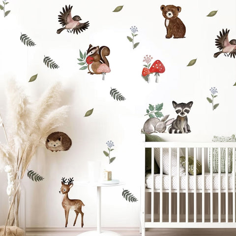 Deer And Hedgehog Wall Art
