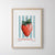 Denmark strawberry wall art poster for modern kitchens