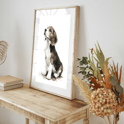 Dog nursery watercolor  art