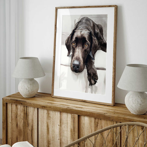 Dog with soulful gaze
