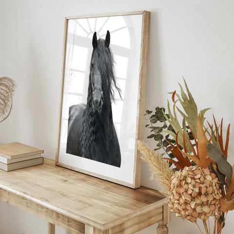 Dramatic Friesian  artwork