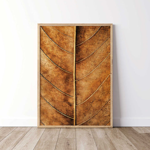 Sophisticated Leaf Canvas Print - Nature Inspired Wall Decor