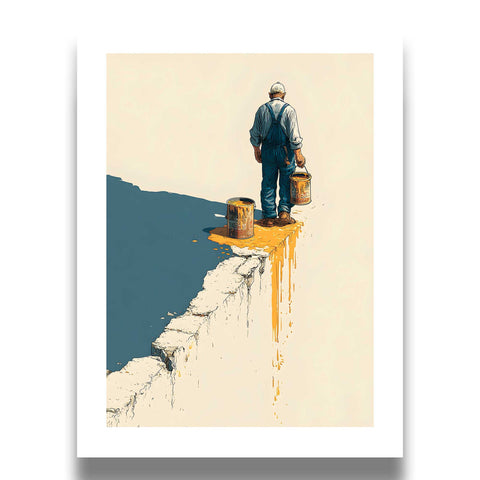 Dynamic painter on edge decor 