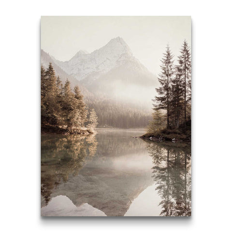 Earth tone forest landscape artwork