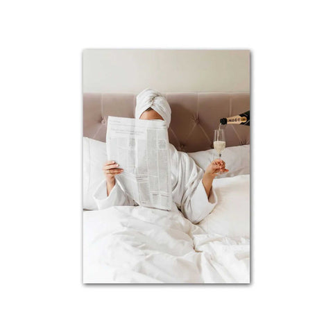 Luxurious Morning - Stylish Bedroom Canvas