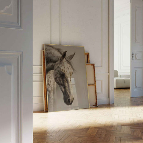 Elegant and calming animal art poster for a sunlit study or entryway.