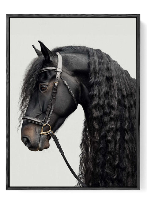 Elegant equestrian fine art poster
