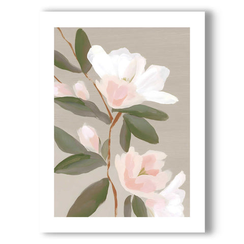 Elegant ivory floral wall decor