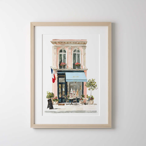 Elegant storefront art