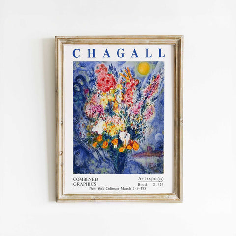 Whimsical Chagall Florals - Artexpo Canvas Art