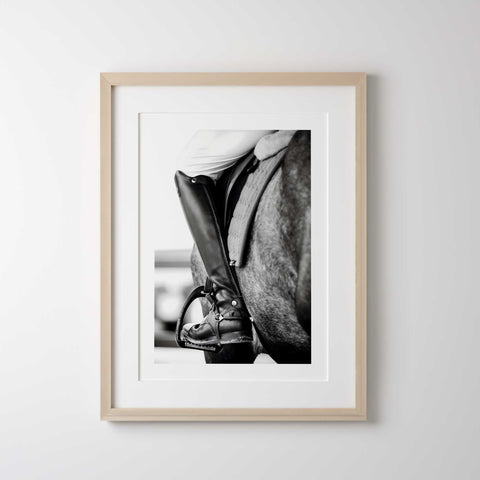 Equestrian farmhouse wall art print